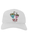 TooLoud Lovin you Pho Eva Adult Baseball Cap Hat-Baseball Cap-TooLoud-White-One-Size-Fits-Most-Davson Sales