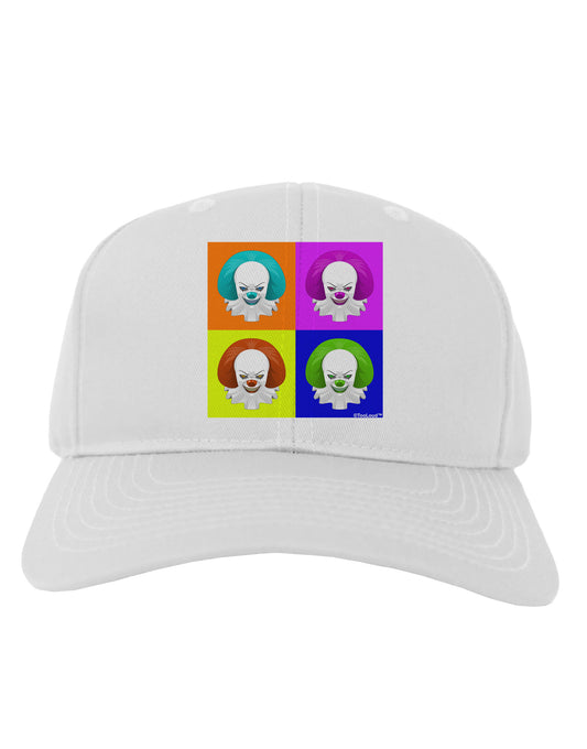 Clown Face Pop Art Adult Baseball Cap Hat-Baseball Cap-TooLoud-White-One Size-Davson Sales