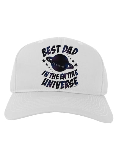 Best Dad in the Entire Universe - Galaxy Print Adult Baseball Cap Hat-Baseball Cap-TooLoud-White-One Size-Davson Sales