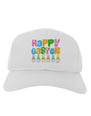 Happy Easter - Tulips Adult Baseball Cap Hat by TooLoud-Baseball Cap-TooLoud-White-One Size-Davson Sales