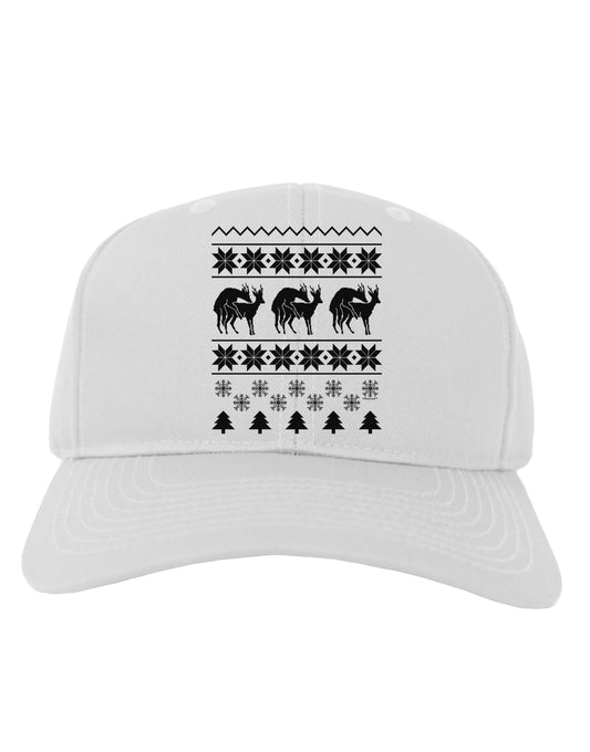 Humping Gay Reindeer Adult Baseball Cap Hat-Baseball Cap-TooLoud-White-One Size-Davson Sales