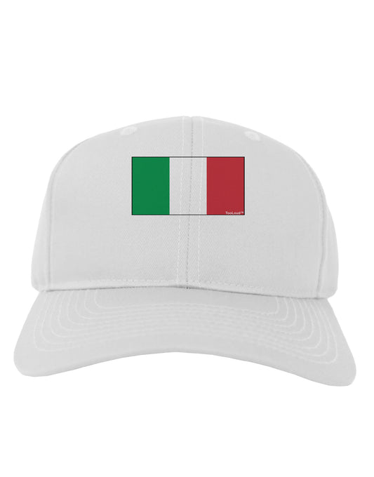 Italian Flag - Italy Adult Baseball Cap Hat by TooLoud-Baseball Cap-TooLoud-White-One Size-Davson Sales