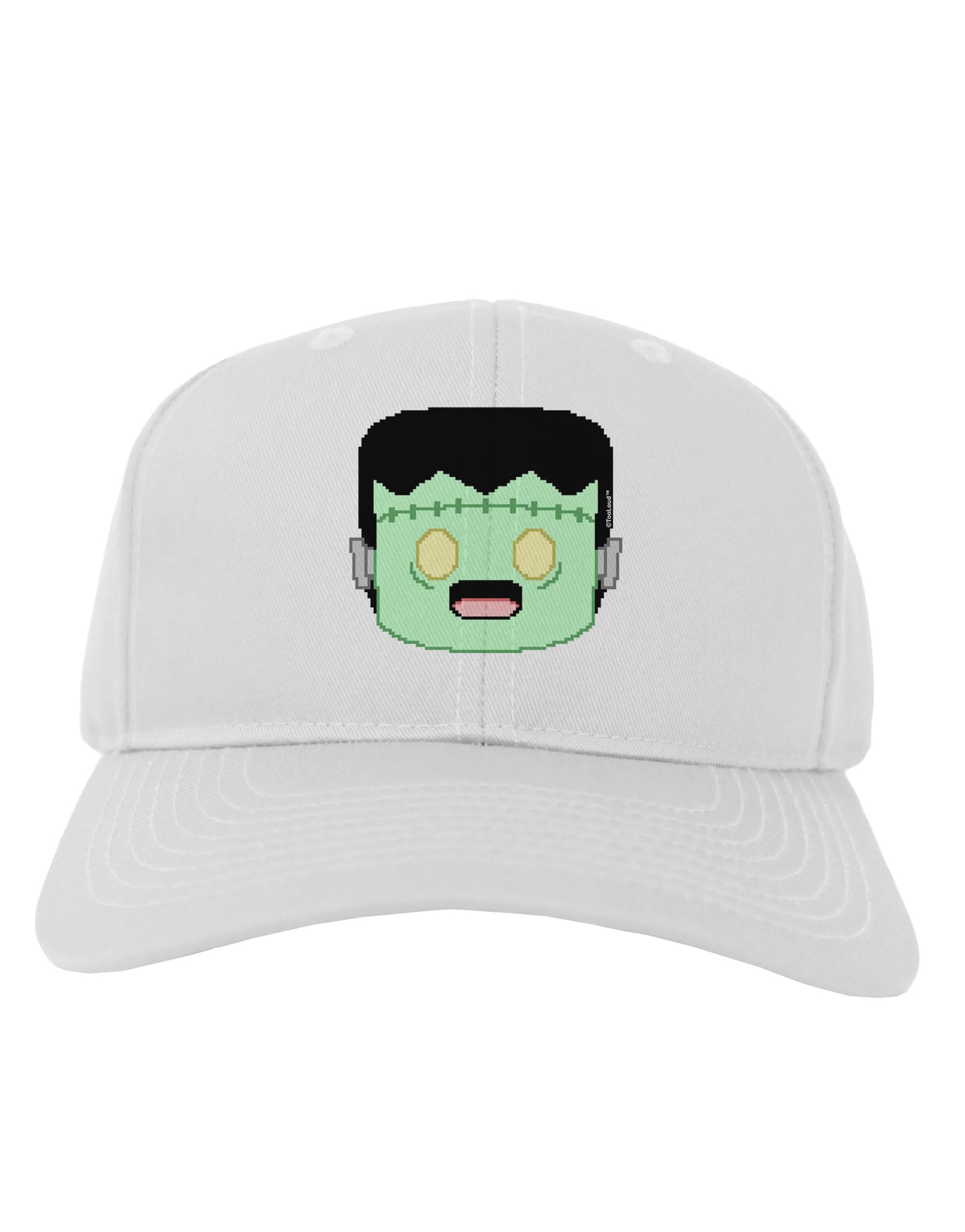 Cute Pixel Monster Adult Baseball Cap Hat-Baseball Cap-TooLoud-White-One Size-Davson Sales