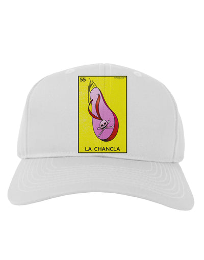 La Chancla Loteria Solid Adult Baseball Cap Hat by-Baseball Cap-TooLoud-White-One Size-Davson Sales