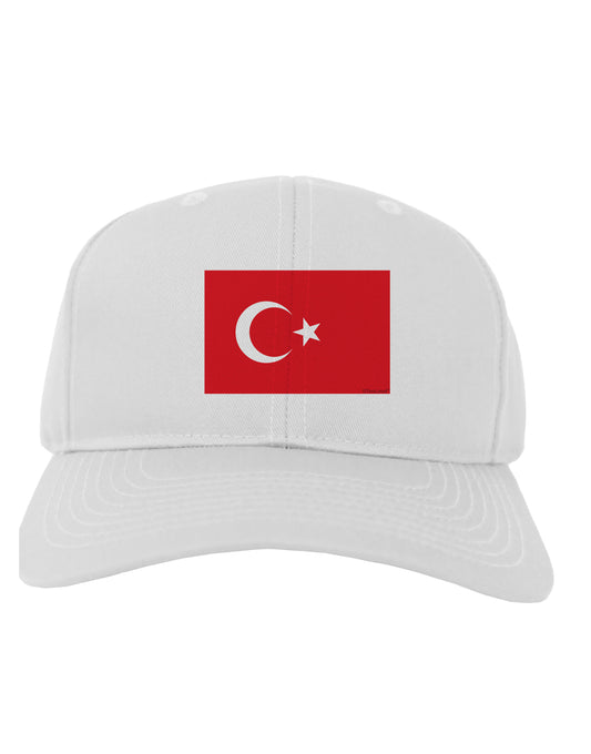 Turkey Flag Adult Baseball Cap Hat by TooLoud-Baseball Cap-TooLoud-White-One Size-Davson Sales