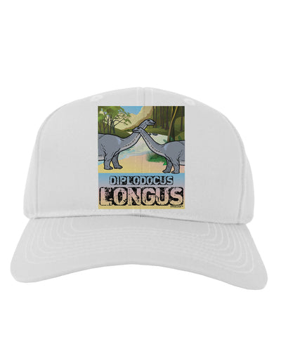 Diplodocus Longus - With Name Adult Baseball Cap Hat