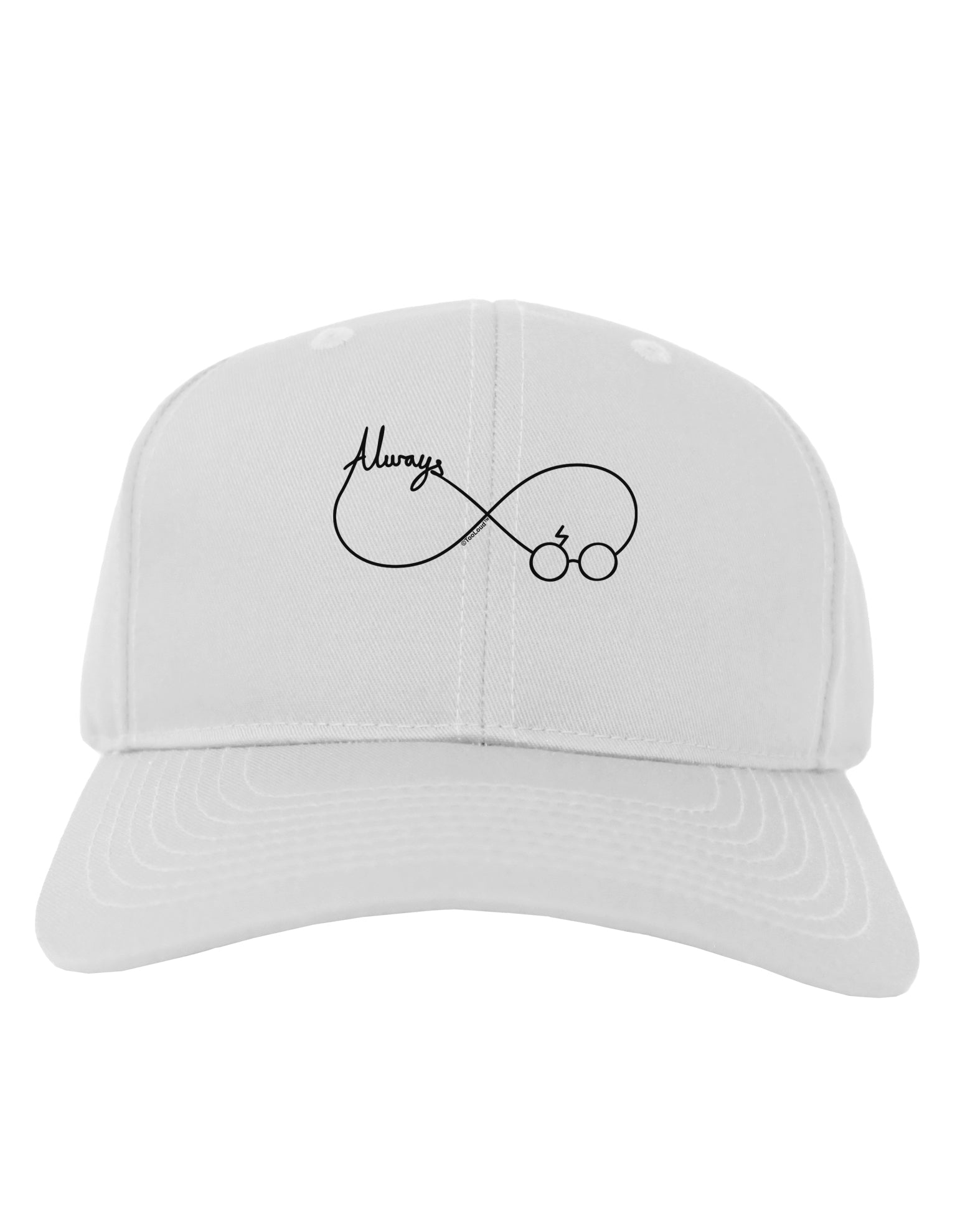 Always Infinity Symbol Adult Baseball Cap Hat-Baseball Cap-TooLoud-White-One Size-Davson Sales