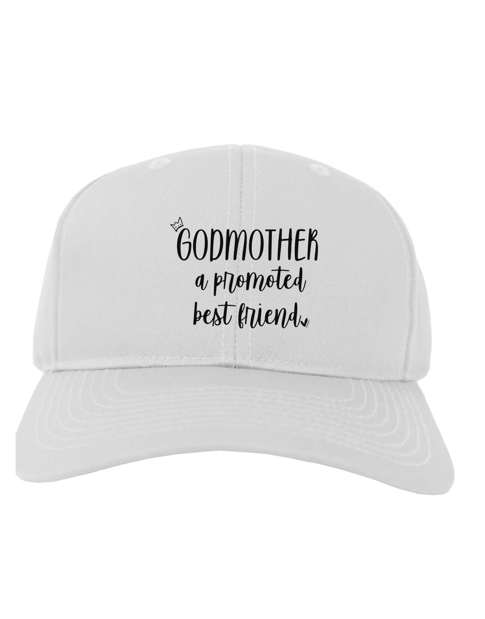 TooLoud Godmother Adult Baseball Cap Hat-Baseball Cap-TooLoud-White-One-Size-Fits-Most-Davson Sales