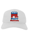 Republican Party Animal Adult Baseball Cap Hat-Baseball Cap-TooLoud-White-One Size-Davson Sales