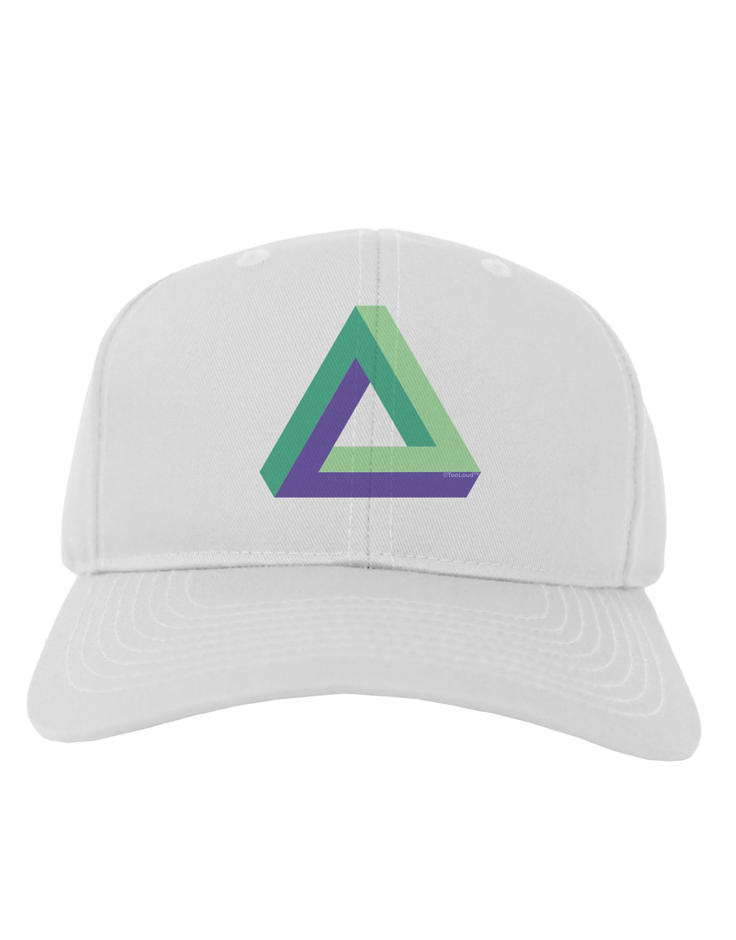 Impossible Triangle Loop Adult Baseball Cap Hat-Baseball Cap-TooLoud-White-One Size-Davson Sales