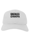 Badass Grandpa Adult Baseball Cap Hat by TooLoud-Baseball Cap-TooLoud-White-One Size-Davson Sales