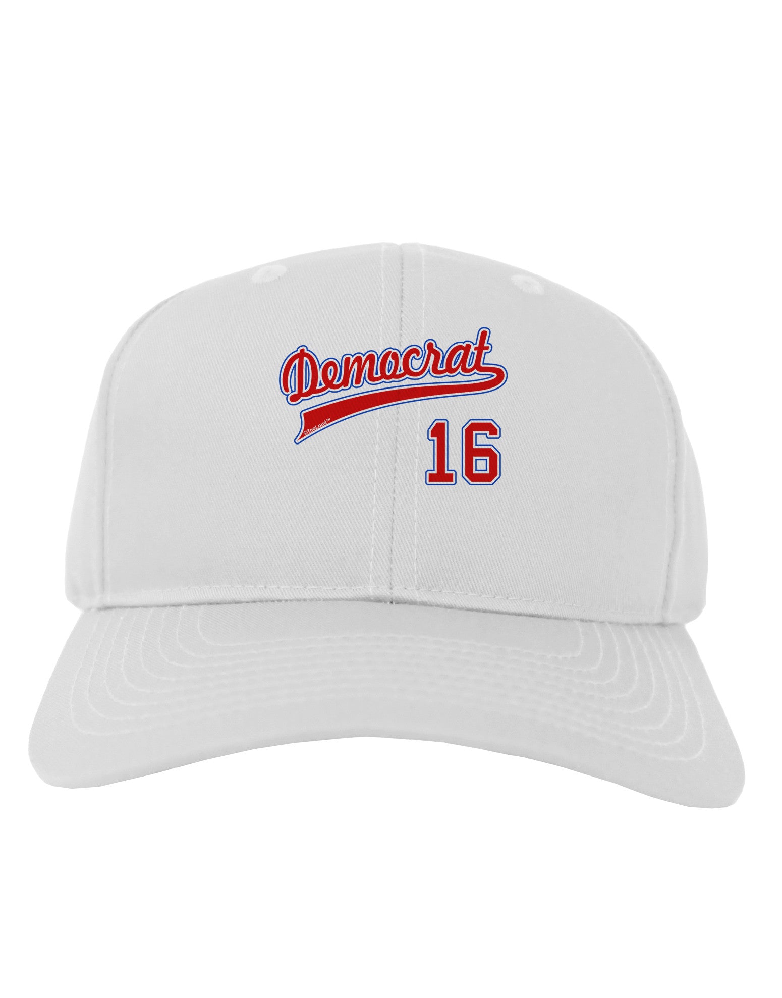 Democrat Jersey 16 Adult Baseball Cap Hat-Baseball Cap-TooLoud-White-One Size-Davson Sales