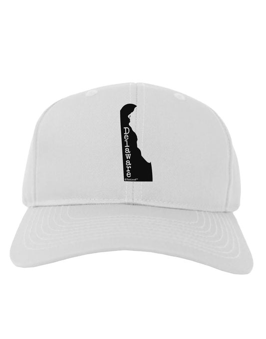 Delaware - United States Shape Adult Baseball Cap Hat by TooLoud-Baseball Cap-TooLoud-White-One Size-Davson Sales