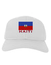 Haiti Flag Adult Baseball Cap Hat-Baseball Cap-TooLoud-White-One Size-Davson Sales