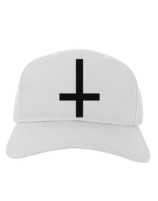 Inverted Cross Adult Baseball Cap Hat-Baseball Cap-TooLoud-White-One Size-Davson Sales