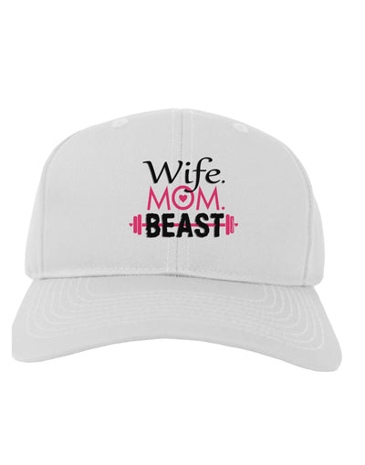Wife Mom Beast Adult Baseball Cap Hat-Baseball Cap-TooLoud-White-One Size-Davson Sales