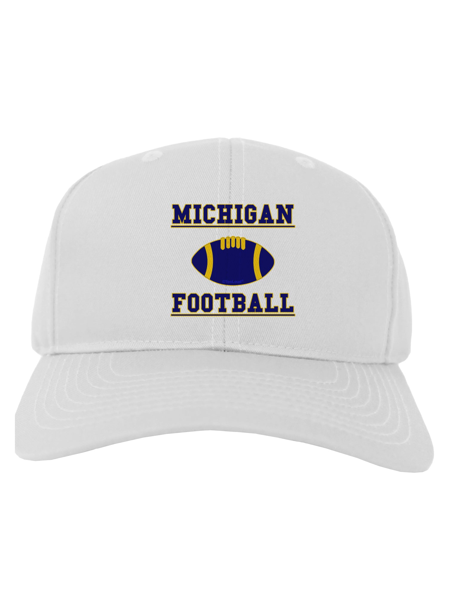 Michigan Football Adult Baseball Cap Hat by TooLoud-Baseball Cap-TooLoud-White-One Size-Davson Sales