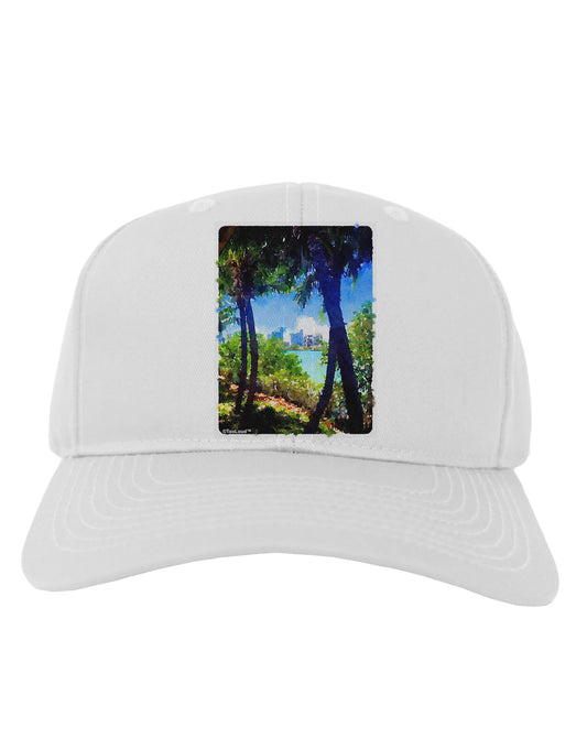 Tropical Skyline Adult Baseball Cap Hat-Baseball Cap-TooLoud-White-One Size-Davson Sales