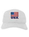 USA Flag Adult Baseball Cap Hat by TooLoud-Baseball Cap-TooLoud-White-One Size-Davson Sales