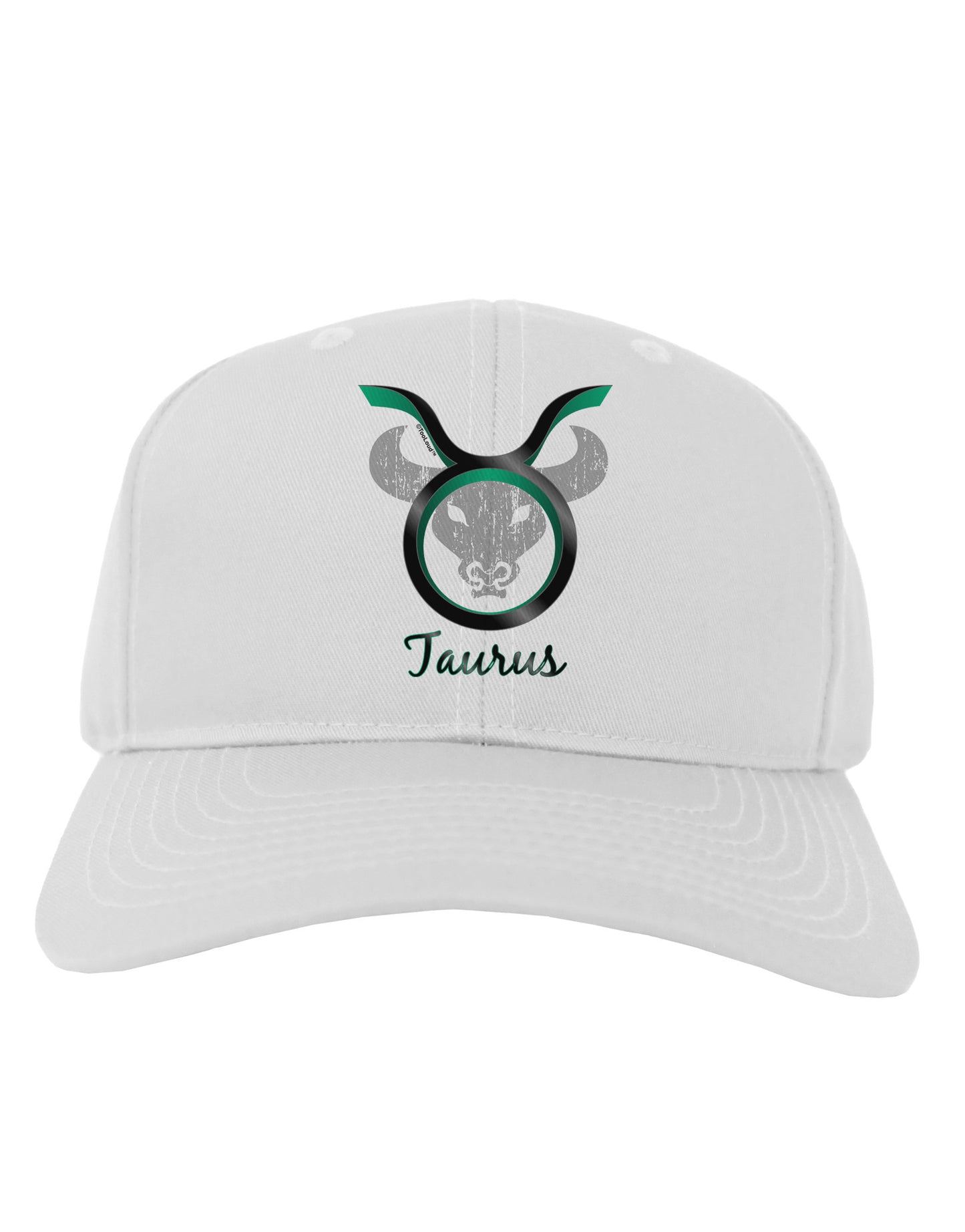 Taurus Symbol Adult Baseball Cap Hat-Baseball Cap-TooLoud-White-One Size-Davson Sales