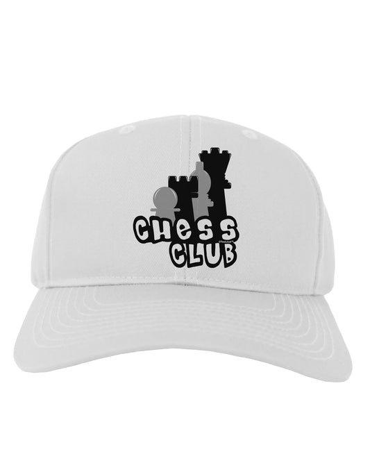 Chess Club Adult Baseball Cap Hat by TooLoud-Baseball Cap-TooLoud-White-One Size-Davson Sales