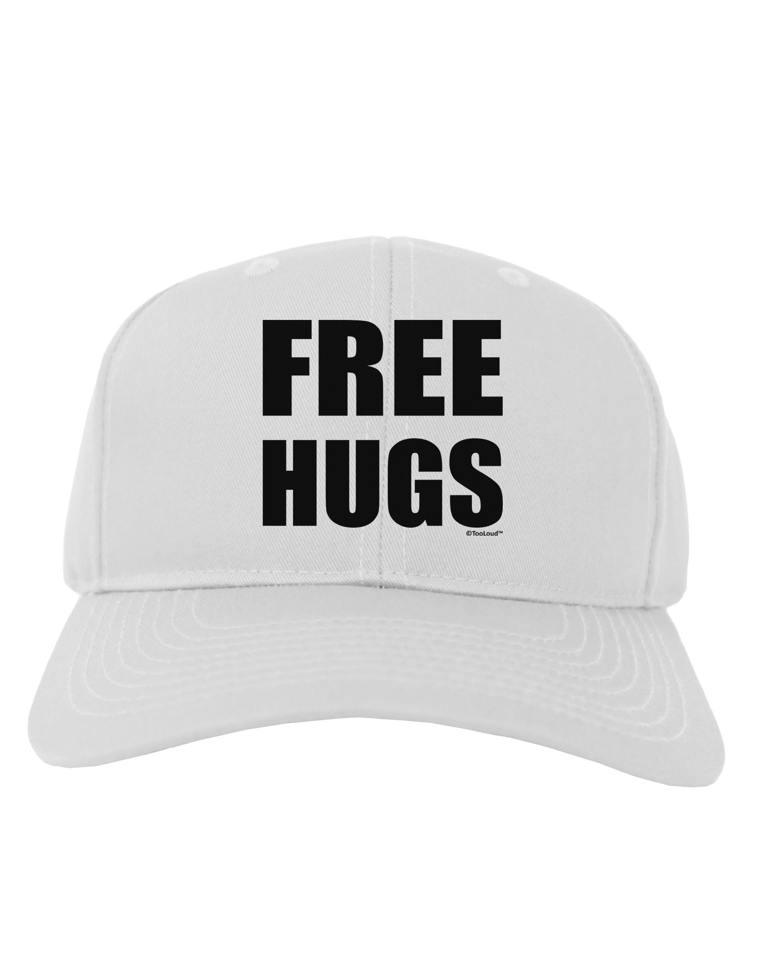 Free Hugs Adult Baseball Cap Hat-Baseball Cap-TooLoud-White-One Size-Davson Sales