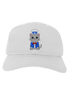 Patriotic Cat Adult Baseball Cap Hat by TooLoud-Baseball Cap-TooLoud-White-One Size-Davson Sales