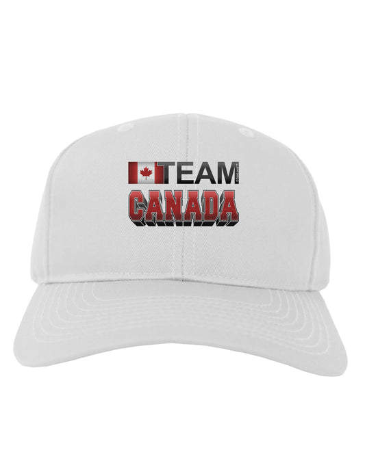 Sporty Team Canada Adult Baseball Cap Hat-Baseball Cap-TooLoud-White-One Size-Davson Sales