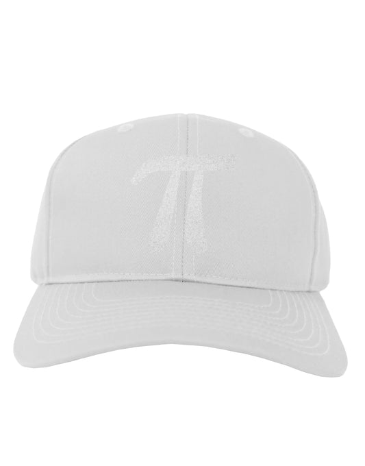 Pi Symbol Glitter - White Adult Baseball Cap Hat by TooLoud-Baseball Cap-TooLoud-White-One Size-Davson Sales