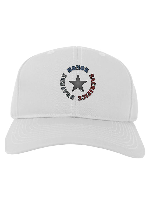 Honor Sacrifice Bravery Adult Baseball Cap Hat by TooLoud-Baseball Cap-TooLoud-White-One Size-Davson Sales
