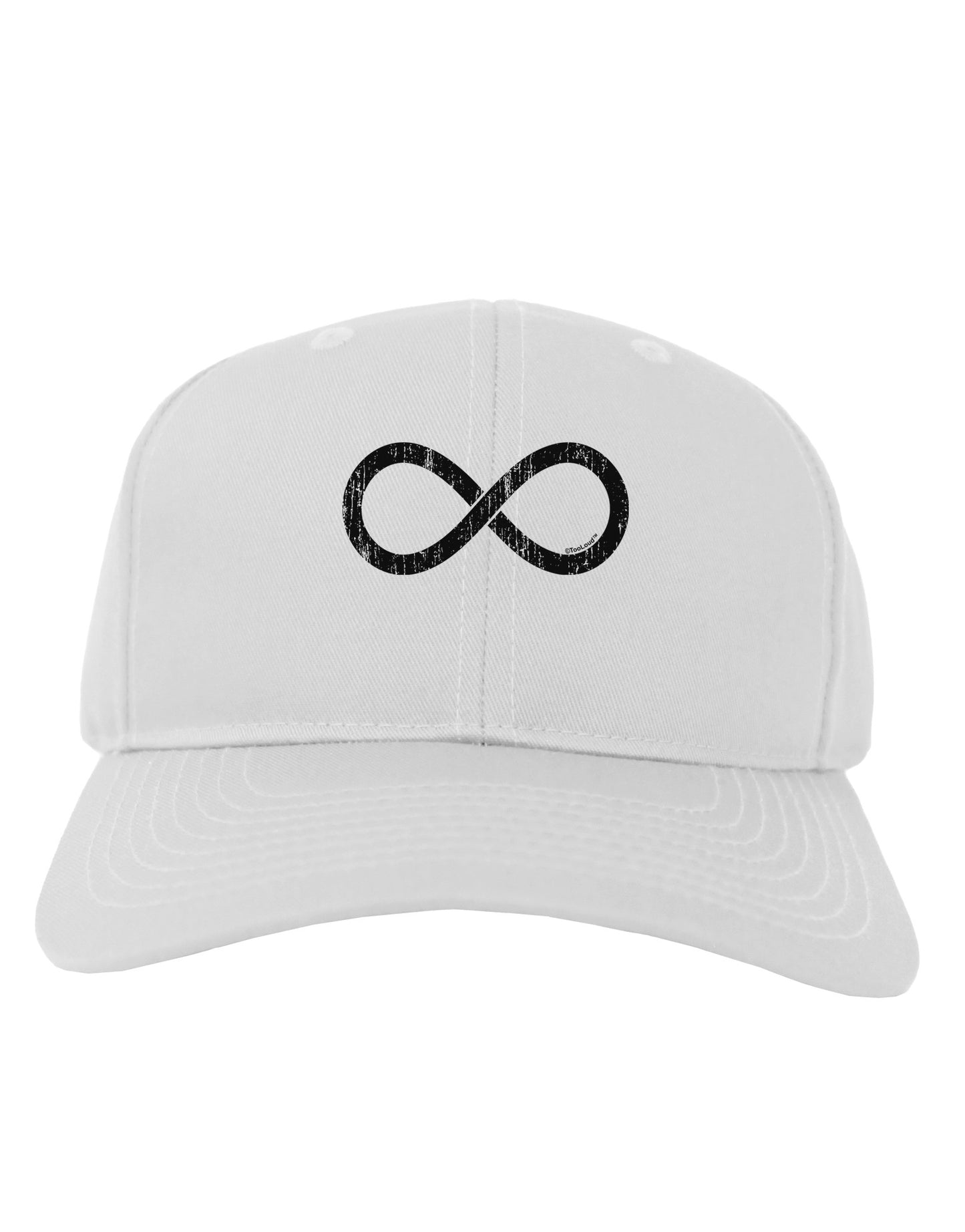 Distressed Infinity Adult Baseball Cap Hat-Baseball Cap-TooLoud-White-One Size-Davson Sales