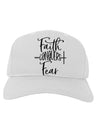 Faith Conquers Fear Adult Baseball Cap Hat-Baseball Cap-TooLoud-White-One-Size-Fits-Most-Davson Sales
