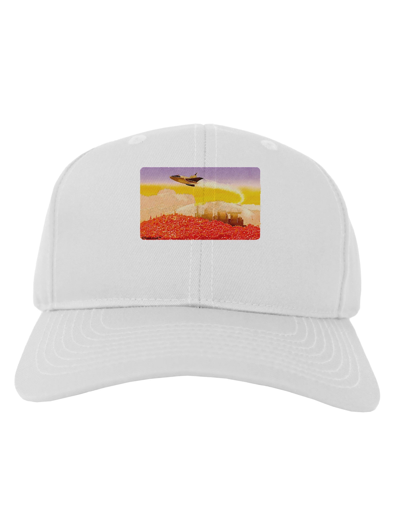 Planet Mars Watercolor Adult Baseball Cap Hat-Baseball Cap-TooLoud-White-One Size-Davson Sales