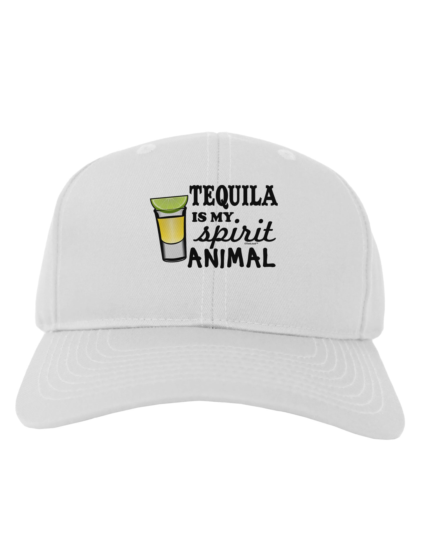 Tequila Is My Spirit Animal Adult Baseball Cap Hat-Baseball Cap-TooLoud-White-One Size-Davson Sales