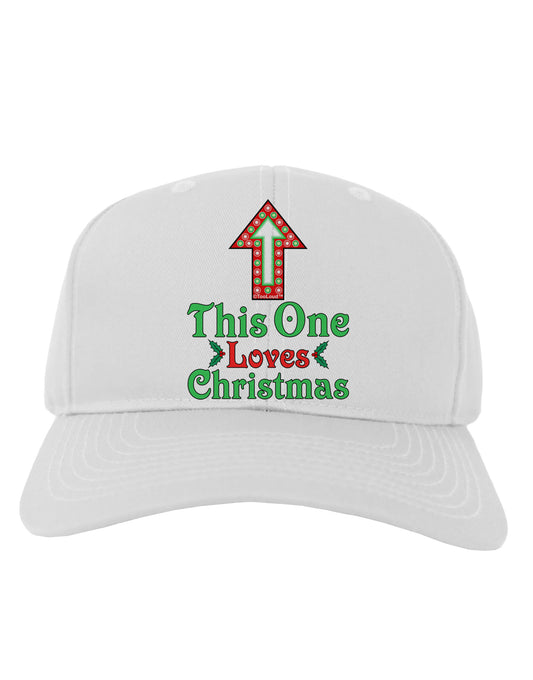 This One Loves Christmas Cute Adult Baseball Cap Hat-Baseball Cap-TooLoud-White-One Size-Davson Sales