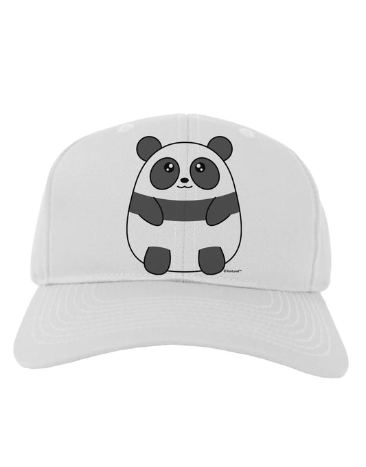 Cute Panda Bear Adult Baseball Cap Hat by TooLoud-Baseball Cap-TooLoud-White-One Size-Davson Sales