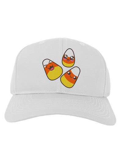 Cute Candy Corn Family Halloween Adult Baseball Cap Hat-Baseball Cap-TooLoud-White-One Size-Davson Sales