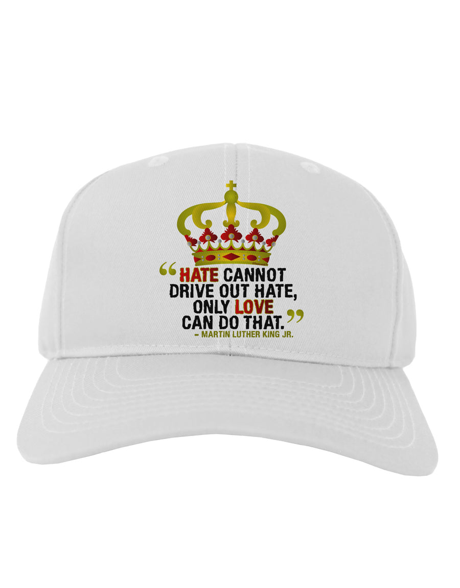MLK - Only Love Quote Adult Baseball Cap Hat-Baseball Cap-TooLoud-White-One Size-Davson Sales