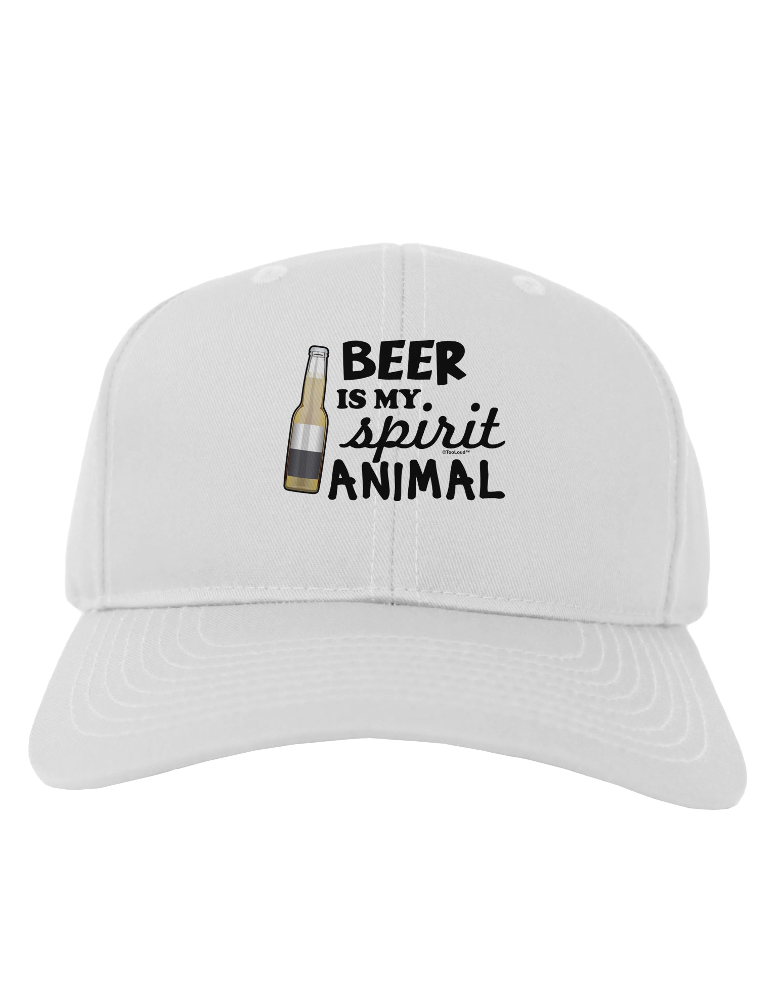 Beer Is My Spirit Animal Adult Baseball Cap Hat-Baseball Cap-TooLoud-White-One Size-Davson Sales