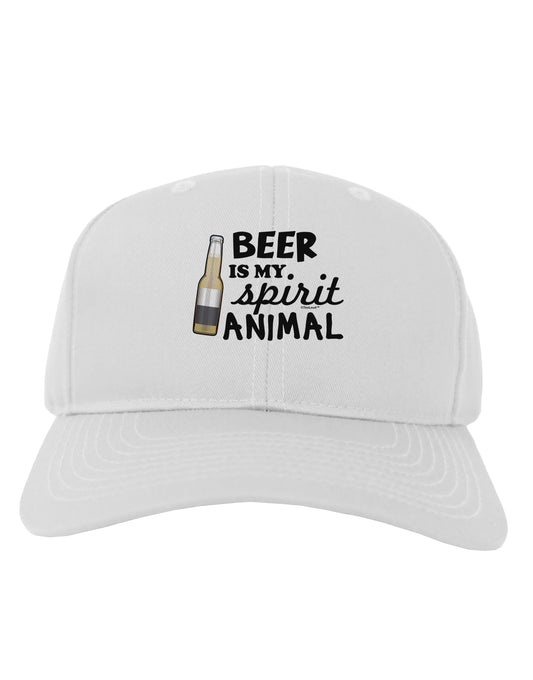 Beer Is My Spirit Animal Adult Baseball Cap Hat-Baseball Cap-TooLoud-White-One Size-Davson Sales