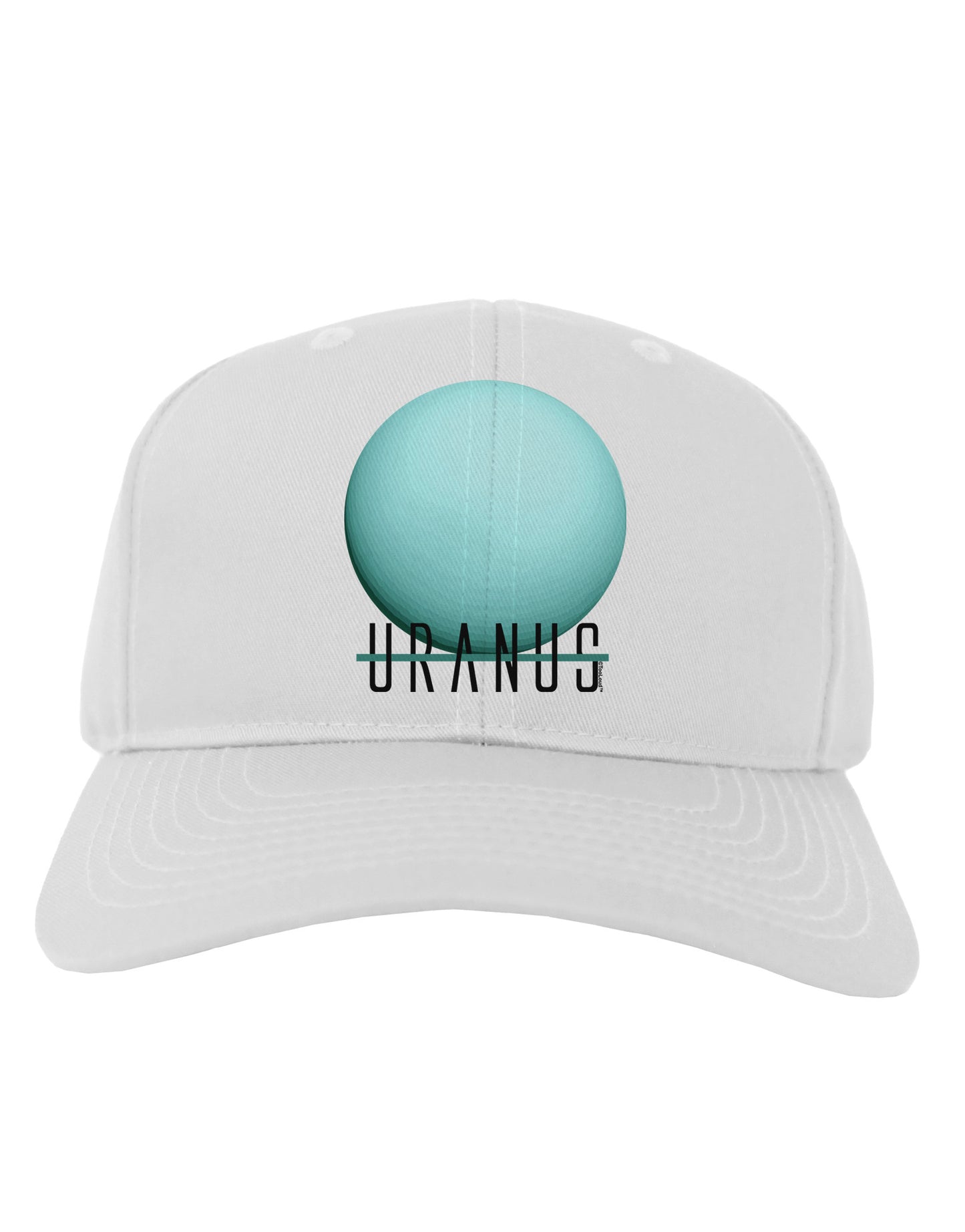 Planet Uranus Text Adult Baseball Cap Hat-Baseball Cap-TooLoud-White-One Size-Davson Sales