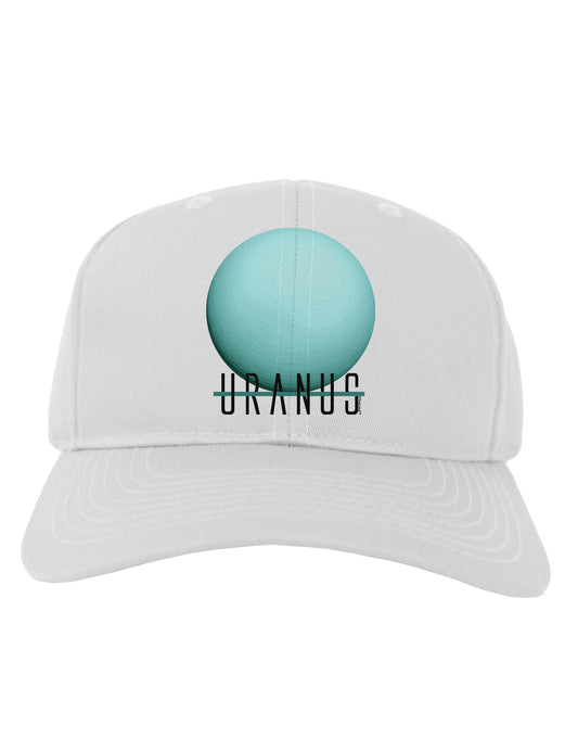 Planet Uranus Text Adult Baseball Cap Hat-Baseball Cap-TooLoud-White-One Size-Davson Sales