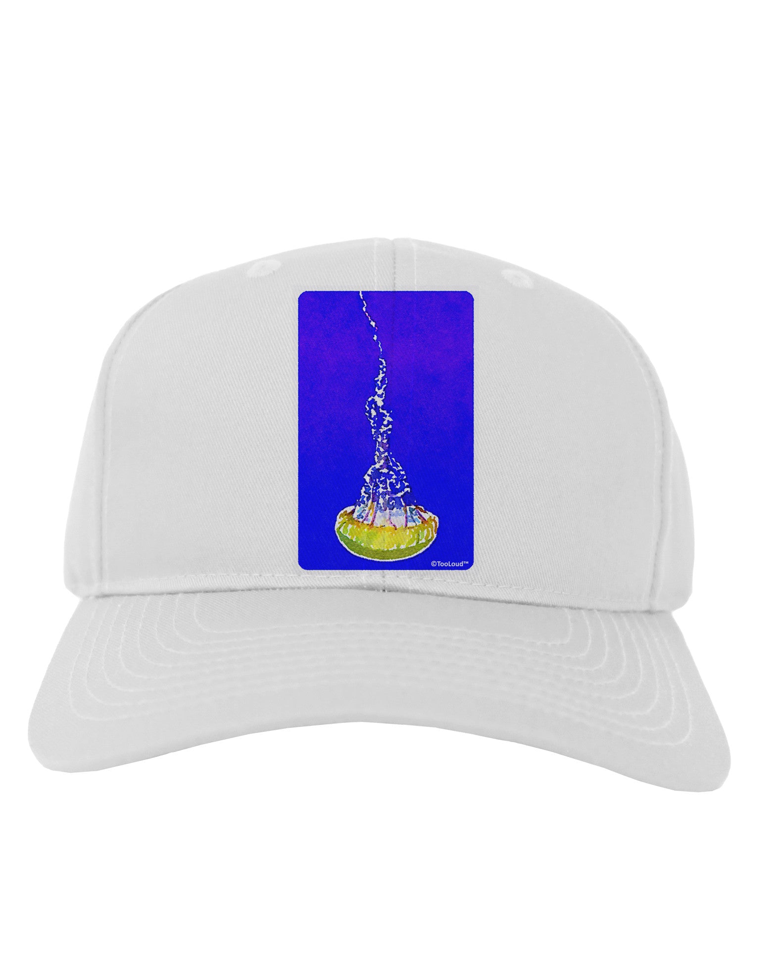 Solo Jellyfish Watercolor Adult Baseball Cap Hat-Baseball Cap-TooLoud-White-One Size-Davson Sales