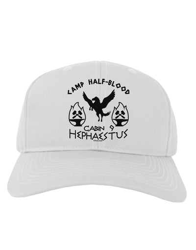 Cabin 9 Hephaestus Half Blood Adult Baseball Cap Hat-Baseball Cap-TooLoud-White-One Size-Davson Sales