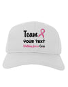 Personalized Team -Name- Breast Cancer Walk - Walking for a Cure Adult Baseball Cap Hat-Baseball Cap-TooLoud-White-One Size-Davson Sales