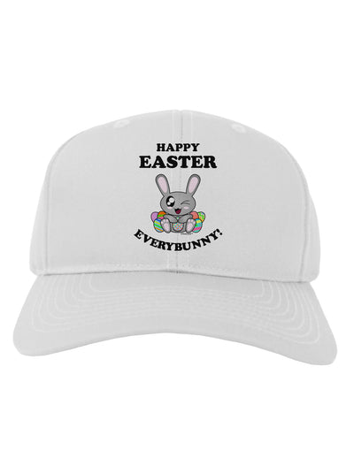 Happy Easter Everybunny Adult Baseball Cap Hat-Baseball Cap-TooLoud-White-One Size-Davson Sales