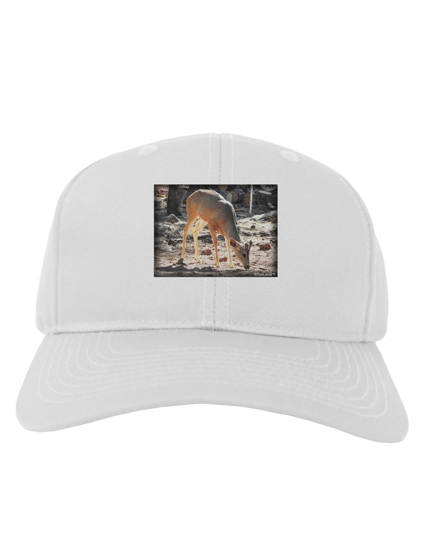 Little Buck Adult Baseball Cap Hat-Baseball Cap-TooLoud-White-One Size-Davson Sales