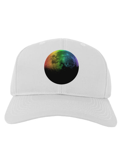 Rainbow Moon Adult Baseball Cap Hat-Baseball Cap-TooLoud-White-One Size-Davson Sales