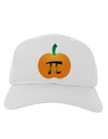 Pumpkin Pi Pumpkin Pie Thanksgiving Adult Baseball Cap Hat-Baseball Cap-TooLoud-White-One Size-Davson Sales