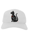 My Cat Is My Valentine Adult Baseball Cap Hat by TooLoud-Baseball Cap-TooLoud-White-One Size-Davson Sales